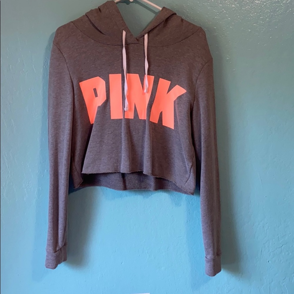 PINK crop long sleeve